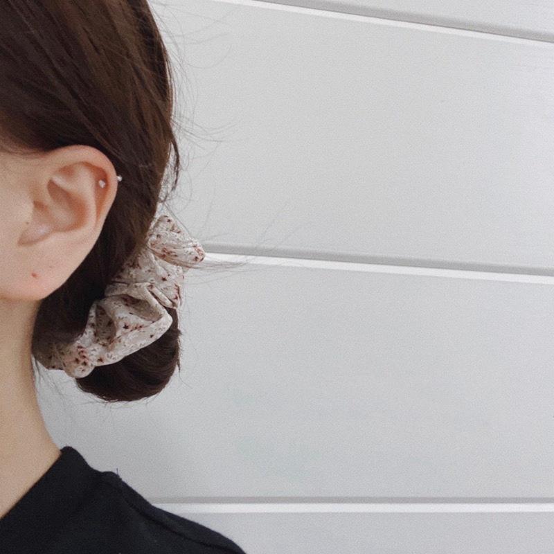 Chiffon Floral Large Scrunchie