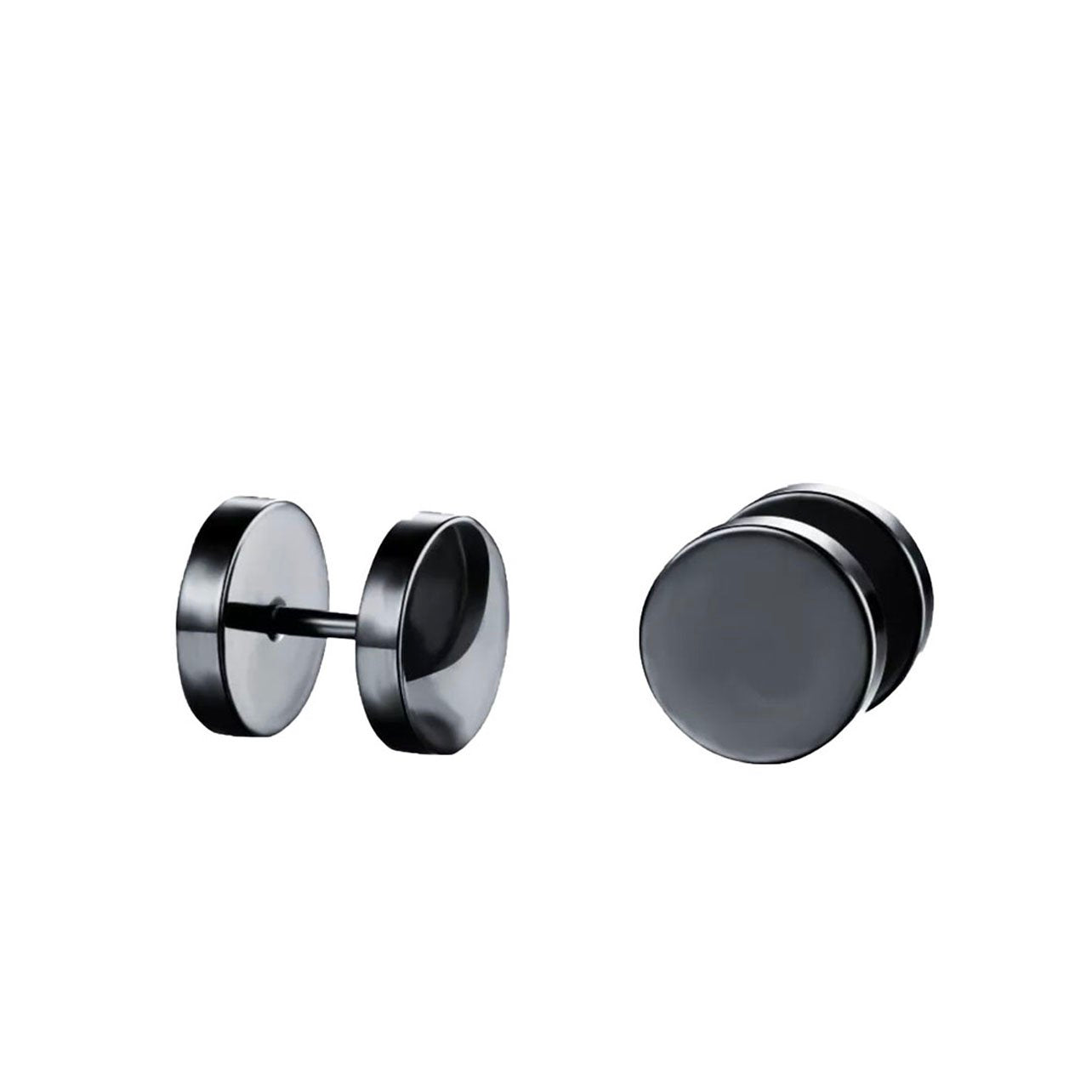 Barbell Stainless Steel Neutral Stud Earrings