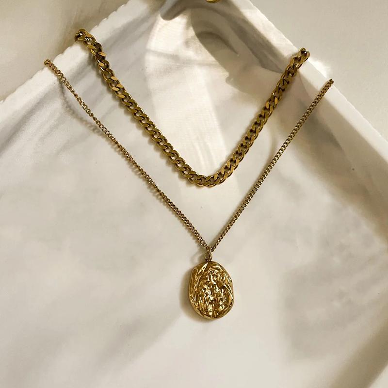 Double-Layer Metal Necklace