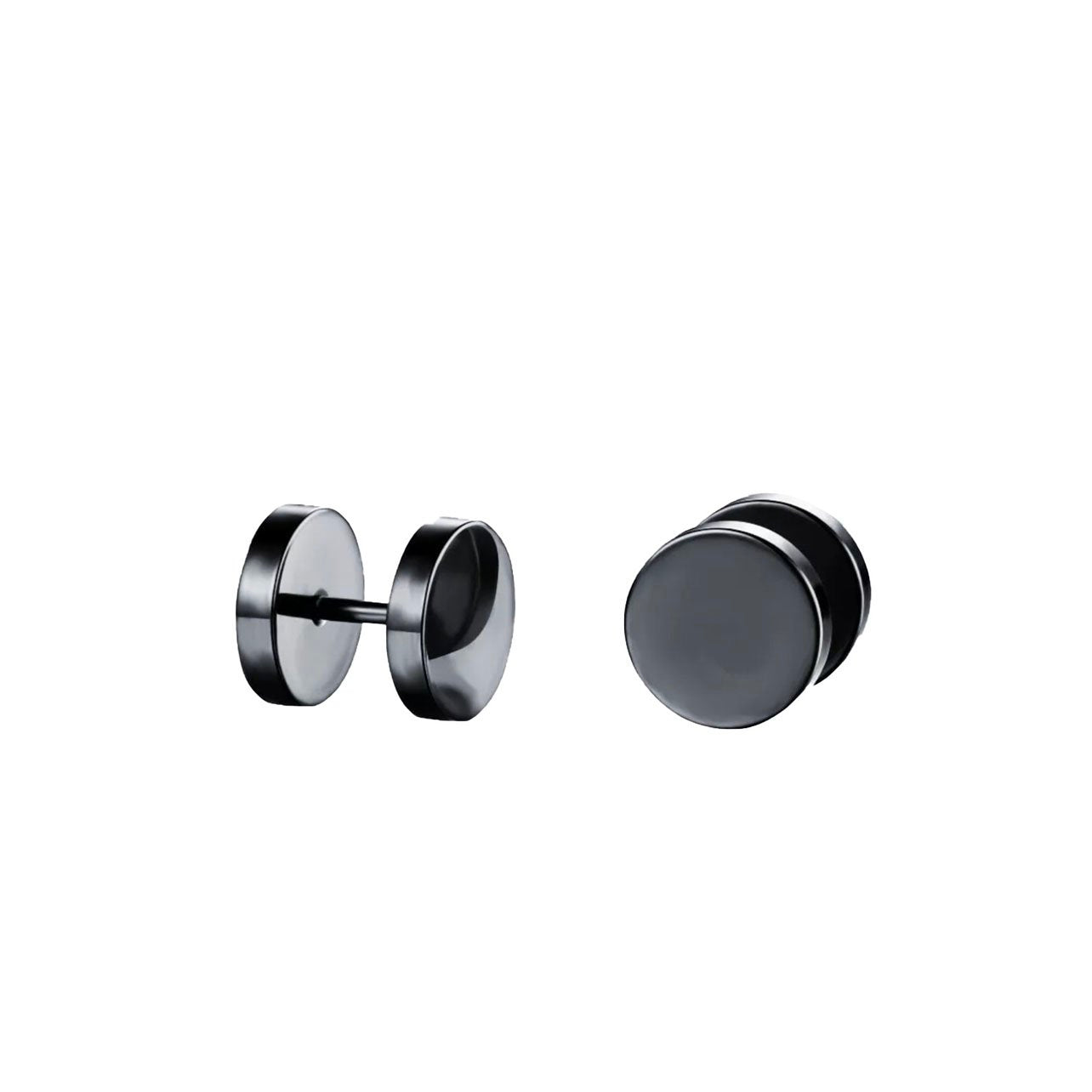 Barbell Stainless Steel Neutral Stud Earrings