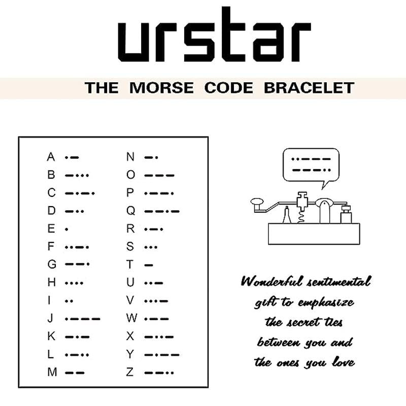 Morse Weave Code Bracelet