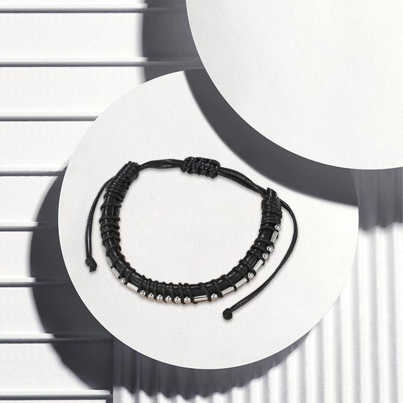 Morse Weave Code Bracelet